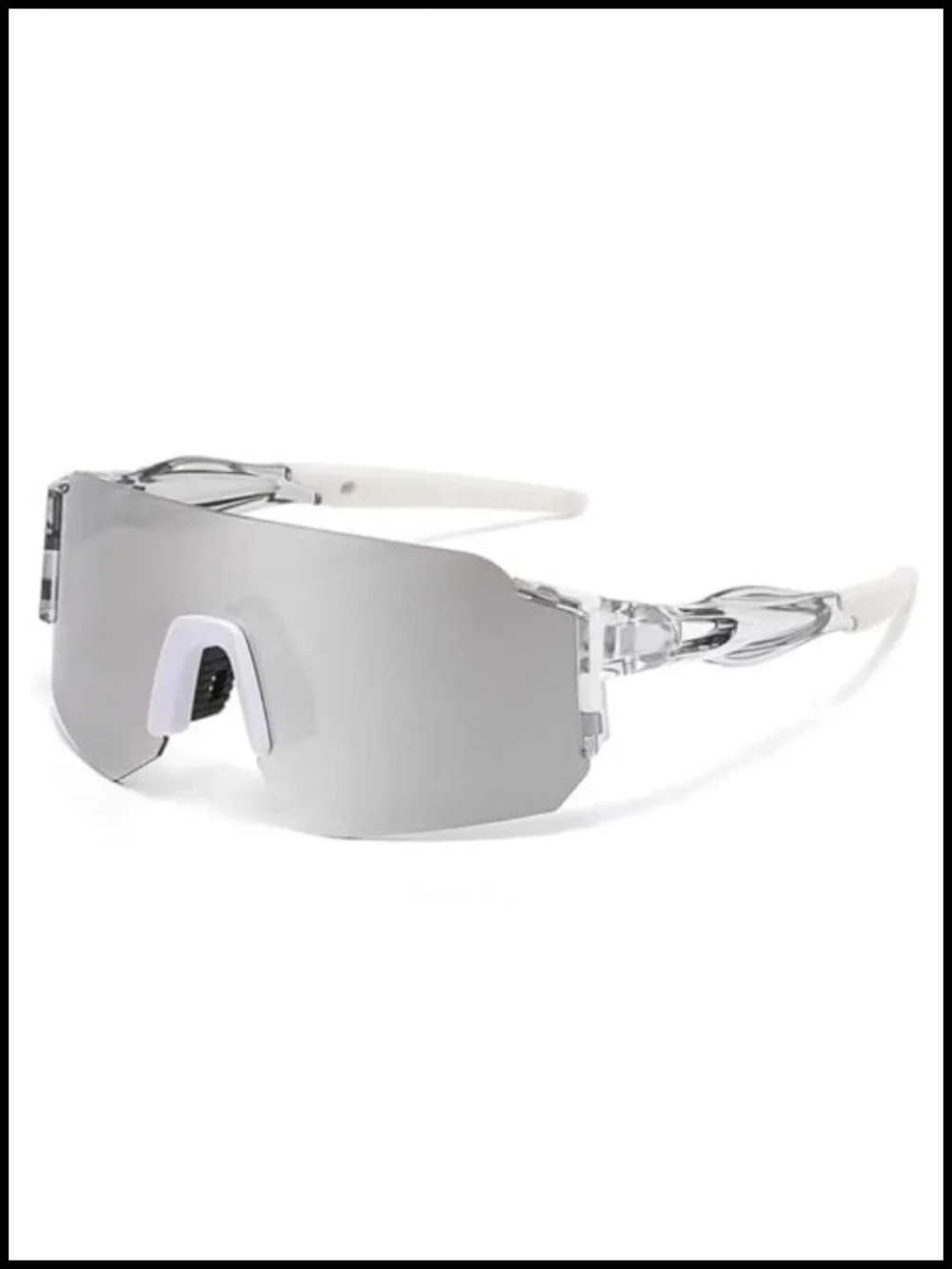 Mirrored Shield Sunglasses UV400 Protection for Cycling Running Golf